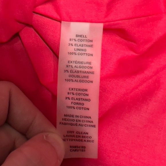 VINCE CAMUTO PINK SLEEVELESS FLORAL PRINT FIT AND FLARE MIDI COTTON DRESS 8 NEW - Picture 11 of 11